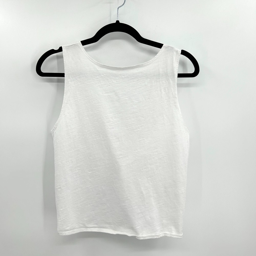 URBAN OUTFITTERS Mouchette White Cotton Tie Back Cropped Tank Top Size Medium